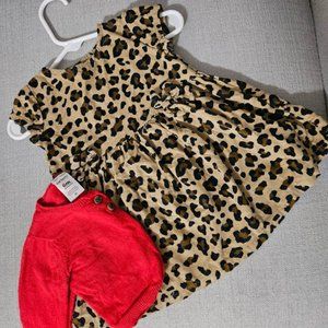 Carter's baby girl 6-month dress and cardigan set.